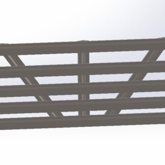 1/64th Scale 16ft Galvanized Type Gate